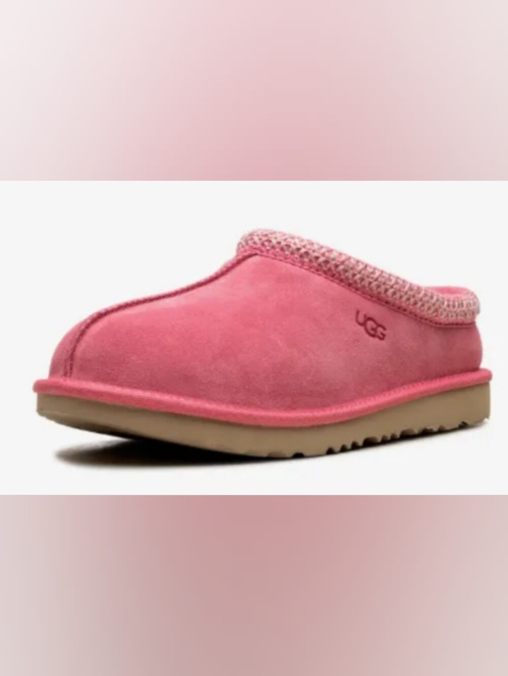 UGG Tasman II "Pink Rose" Slippers Size 6 Used Excellent